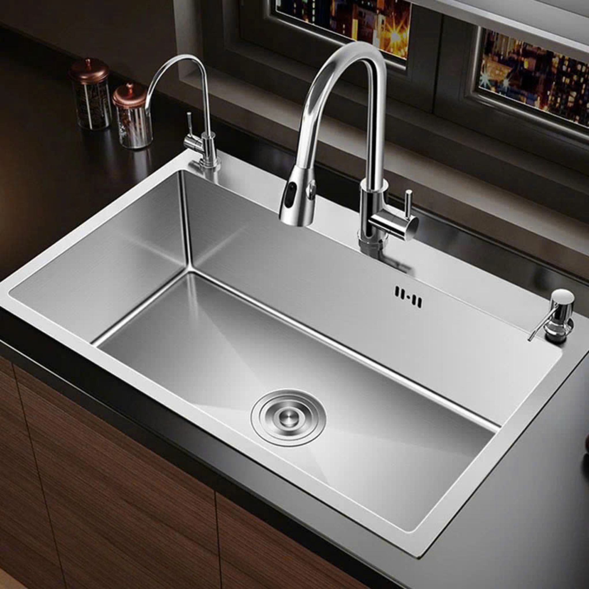 Chậu Rửa Bát 1 Hố Bóng Mờ KCRB H1 6946
