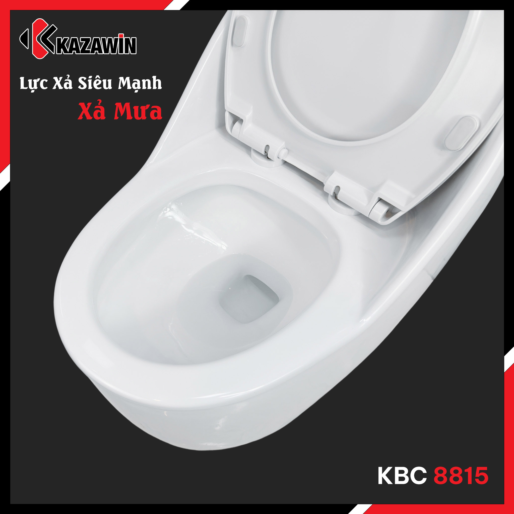 Bồn Cầu Một Khối KAZAWIN KBC 8815 - Ảnh 5