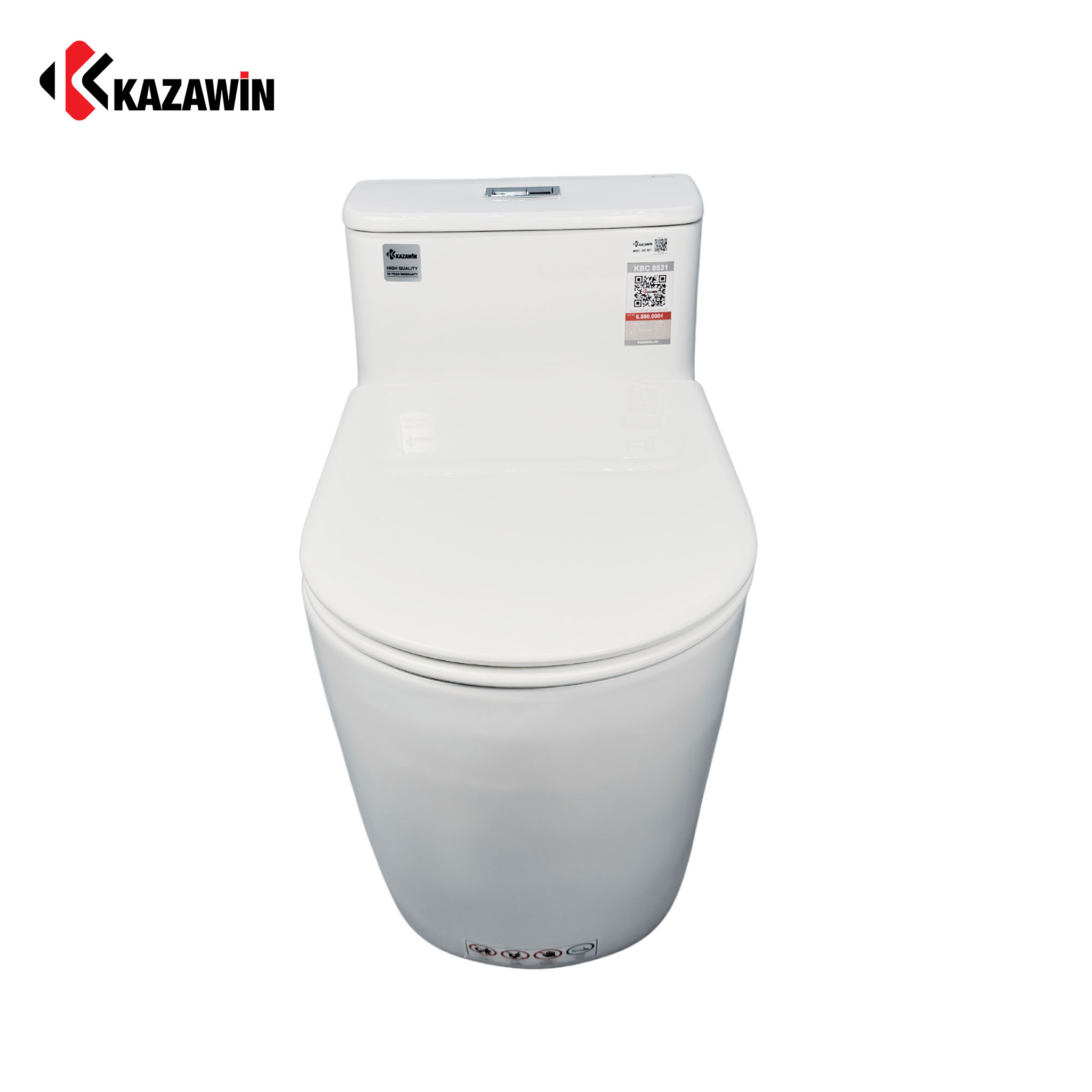 Bồn Cầu Một Khối KAZAWIN KBC 8831 tính nắng Bồn Cầu Một Khối Kazawin KBC 8831