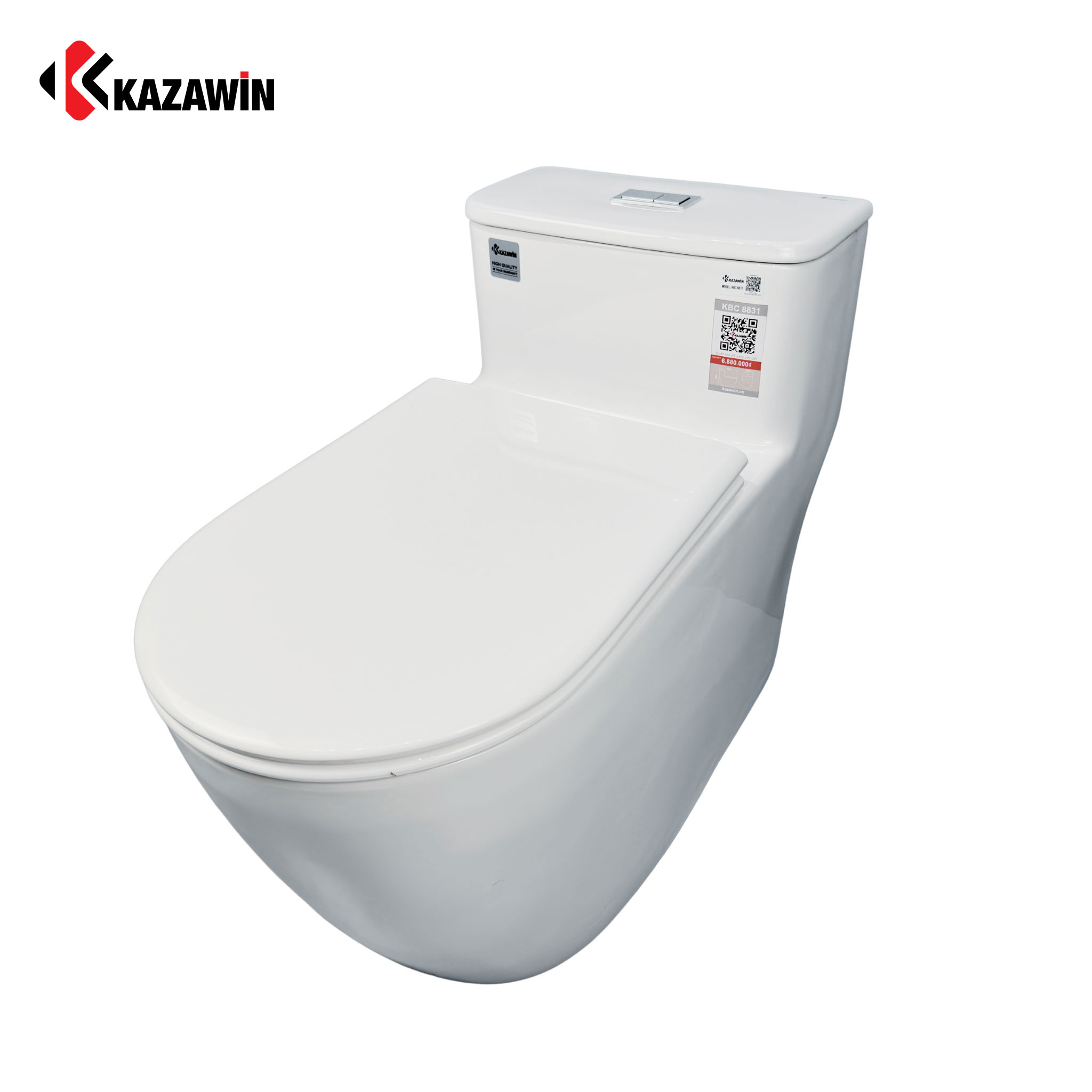 Bồn Cầu Một Khối KAZAWIN KBC 8831 - Ảnh 3