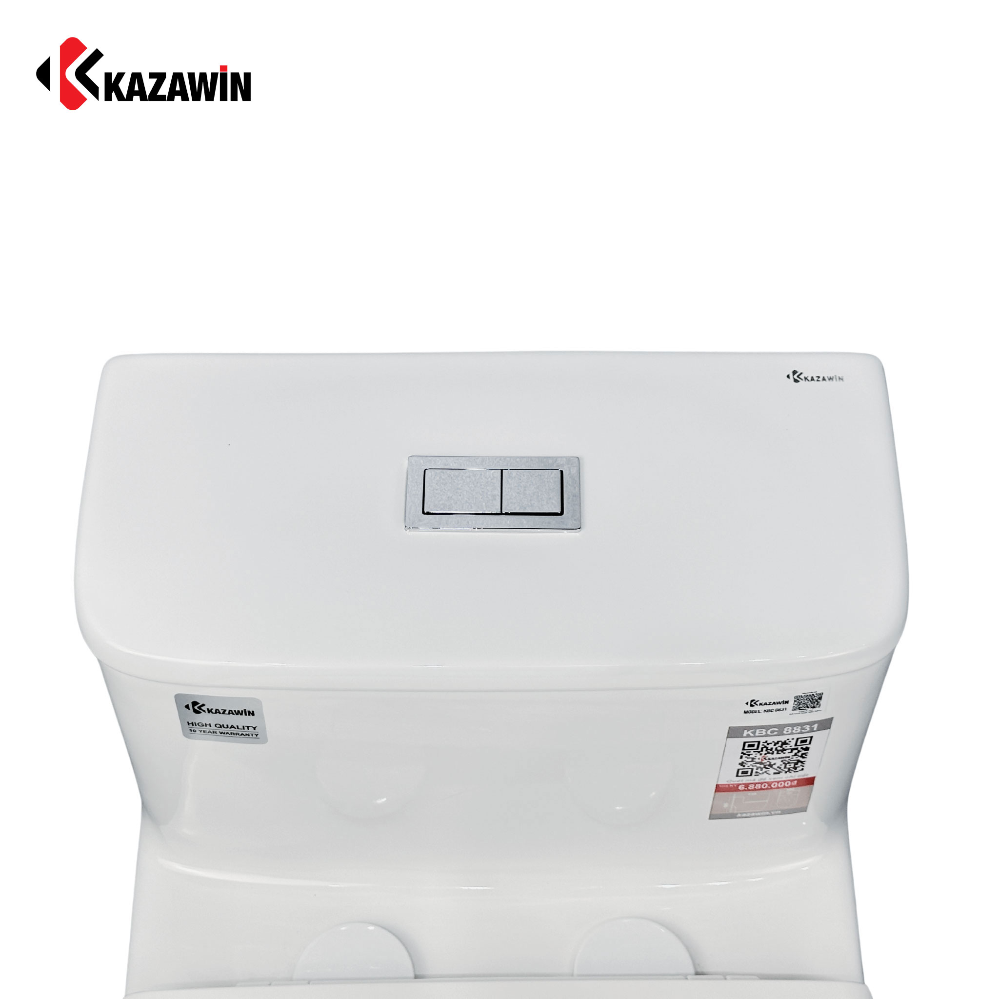 Bồn Cầu Một Khối KAZAWIN KBC 8831 công nghệ sứ Bồn Cầu Một Khối Kazawin KBC 8831