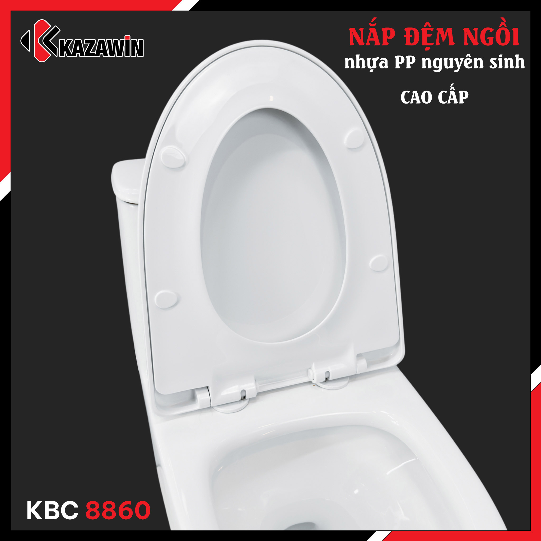 Bồn Cầu Một Khối KAZAWIN KBC 8860 - Ảnh 5