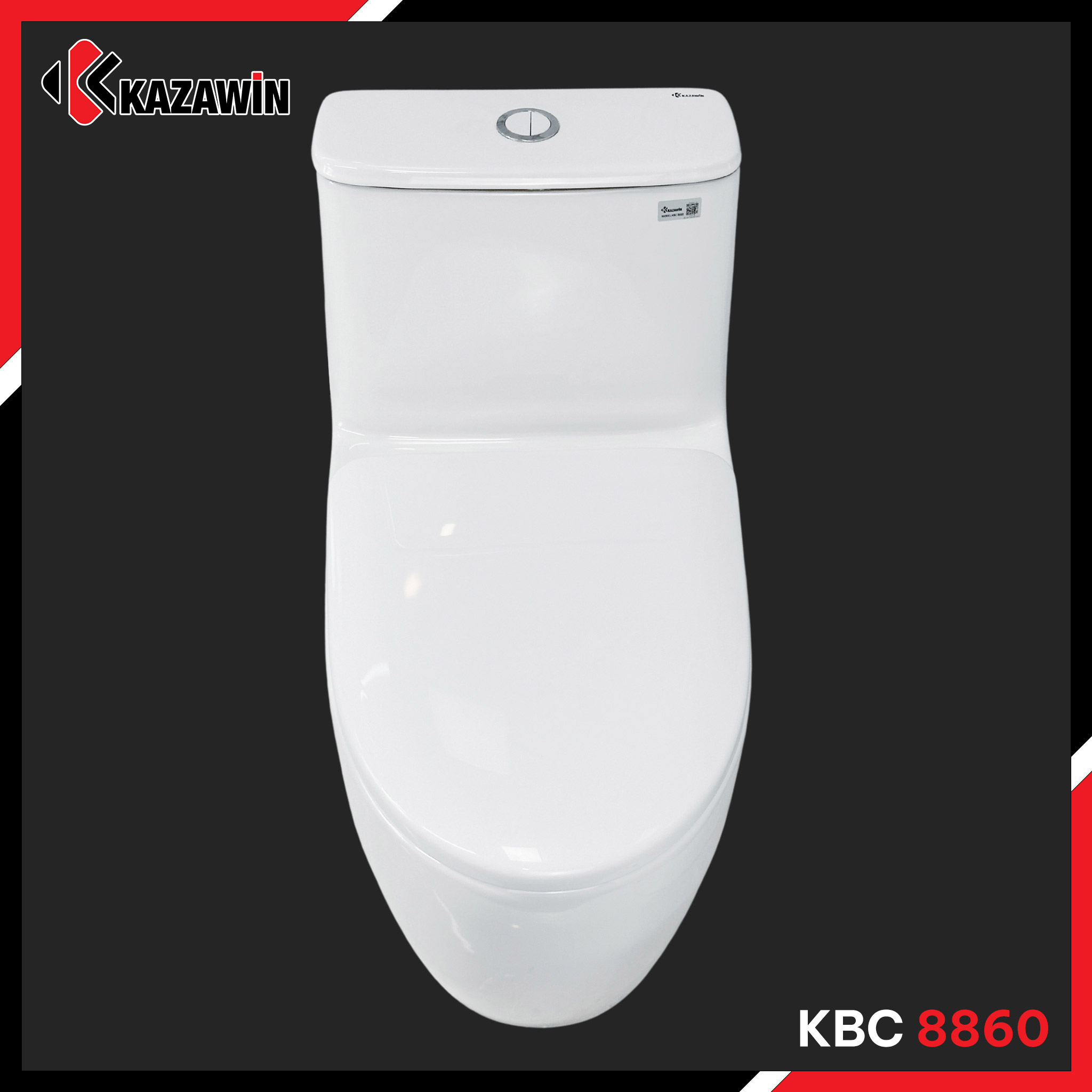 Bồn Cầu Một Khối KAZAWIN KBC 8860 - Ảnh 3