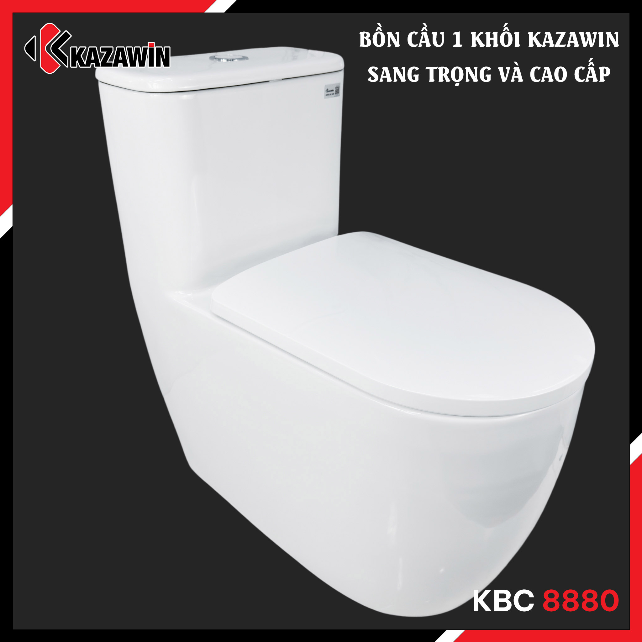 bồn cầu một khối Kazawin KBC 8880 bồn cầu một khối Kazawin KBC 8880