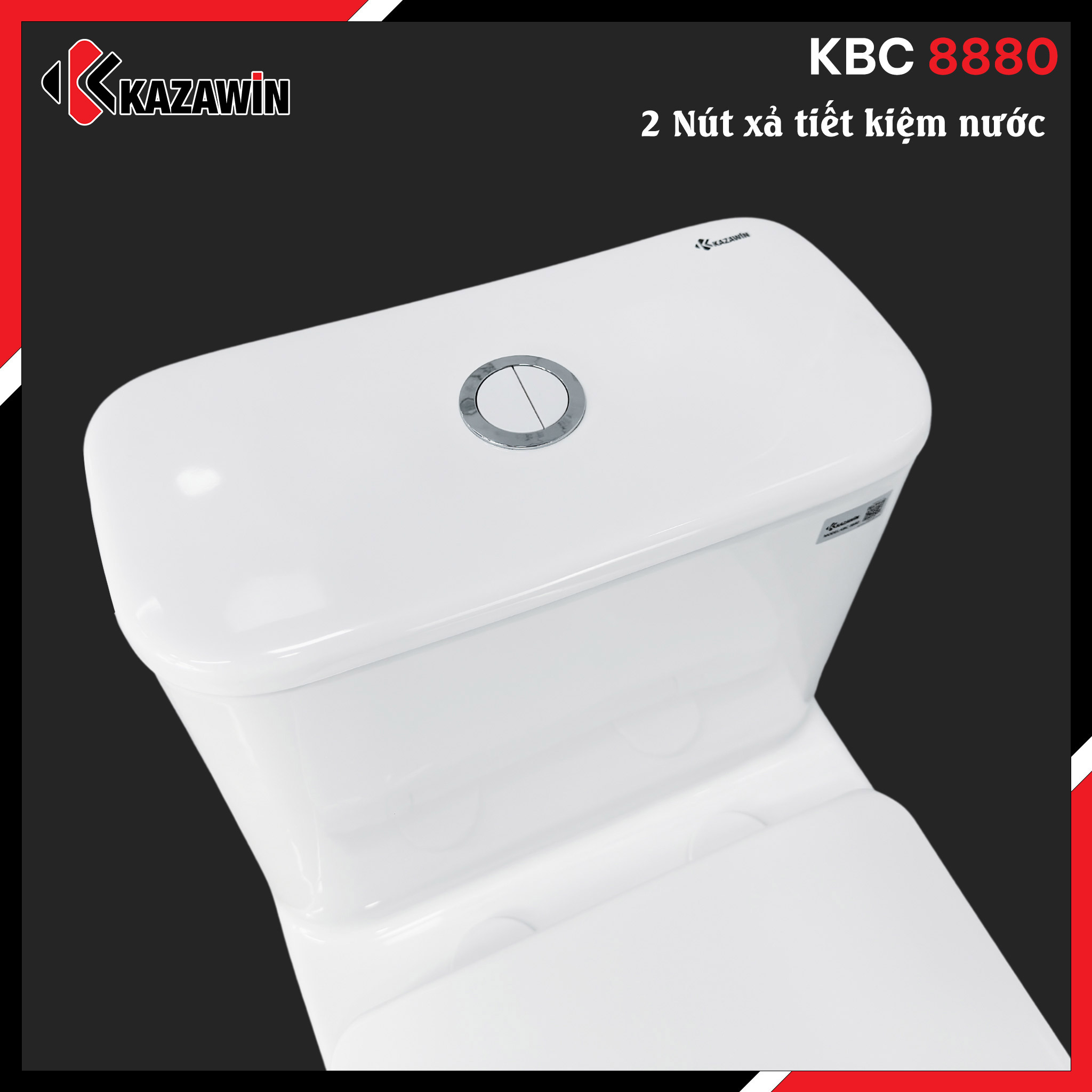 Bồn Cầu Một Khối KAZAWIN KBC 8880 - Ảnh 7