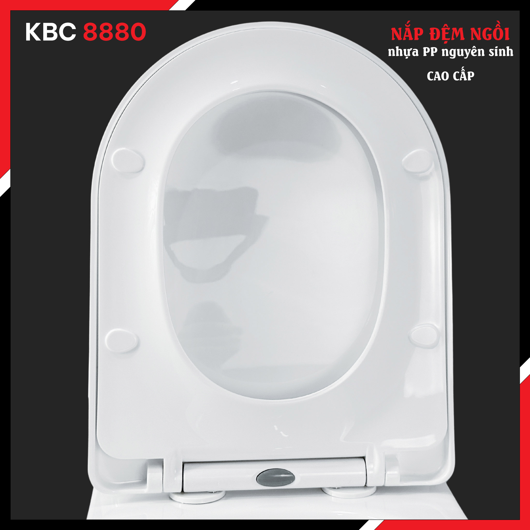 Bồn Cầu Một Khối KAZAWIN KBC 8880 nắp đệp ngồi Bồn cầu một khối Kazawin KBC 8880