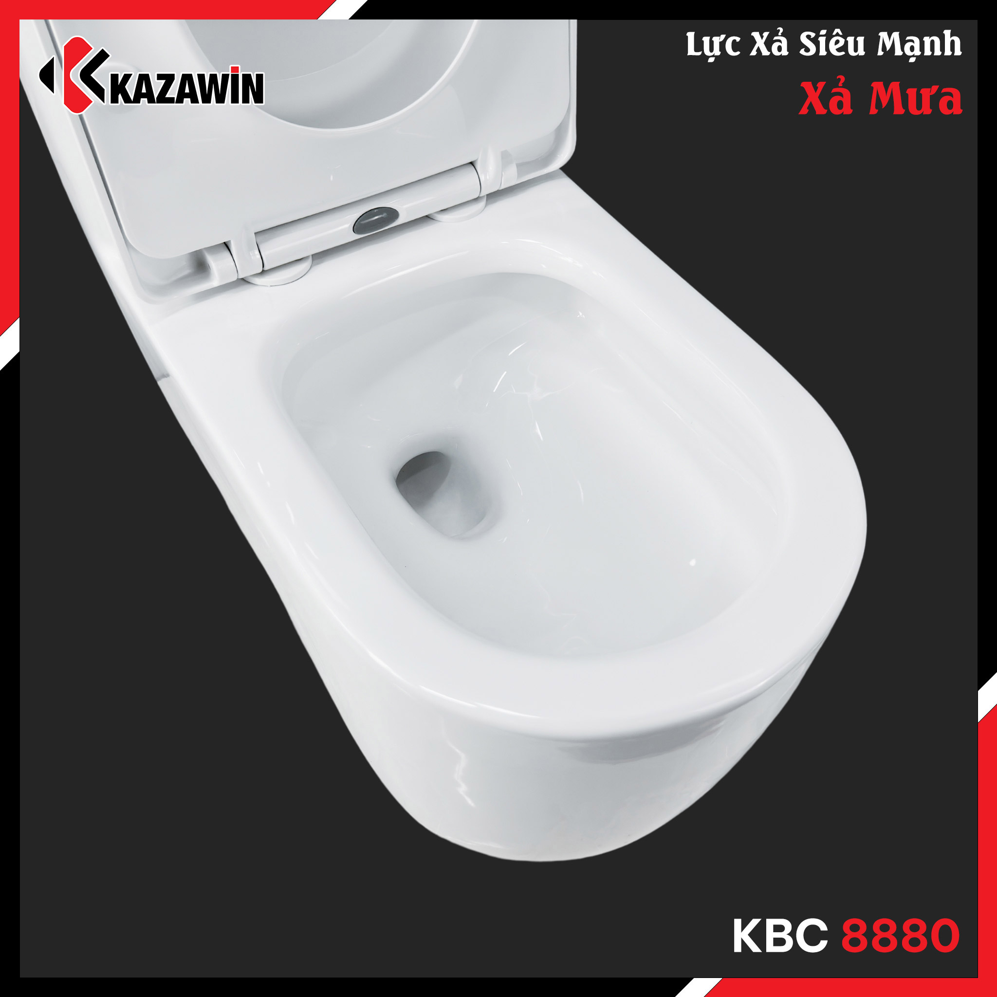 Bồn Cầu Một Khối KAZAWIN KBC 8880 - Ảnh 5
