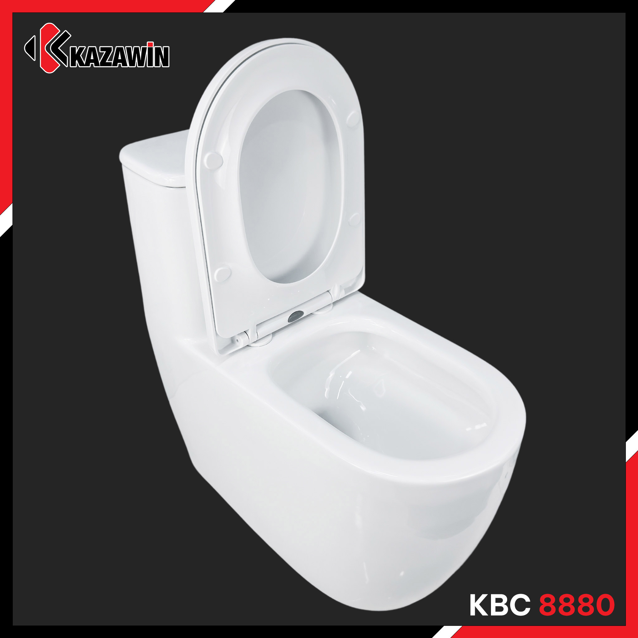 Bồn Cầu Một Khối KAZAWIN KBC 8880 - Ảnh 3