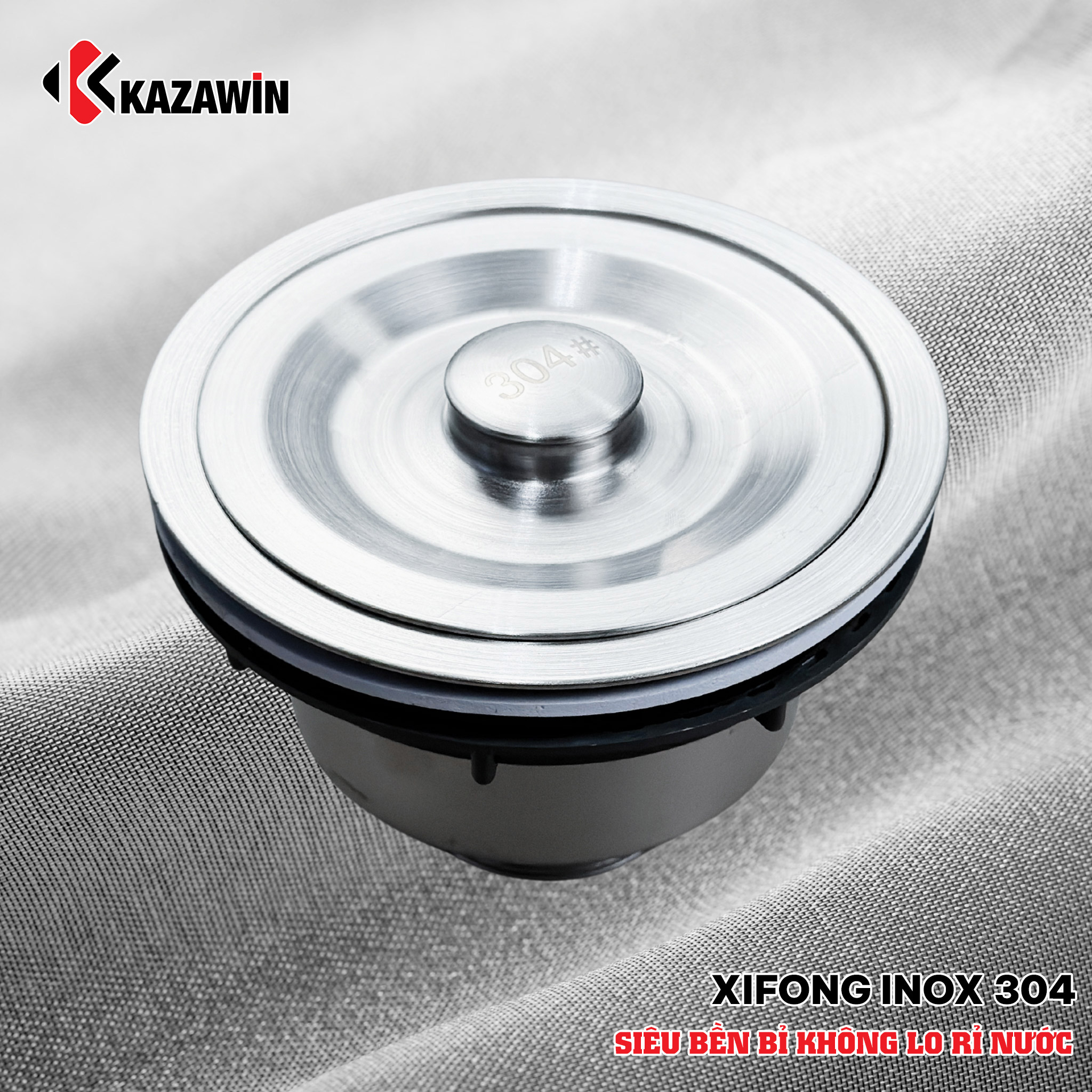 Xi phông chậu rửa bát 1 hố KCRB 7800