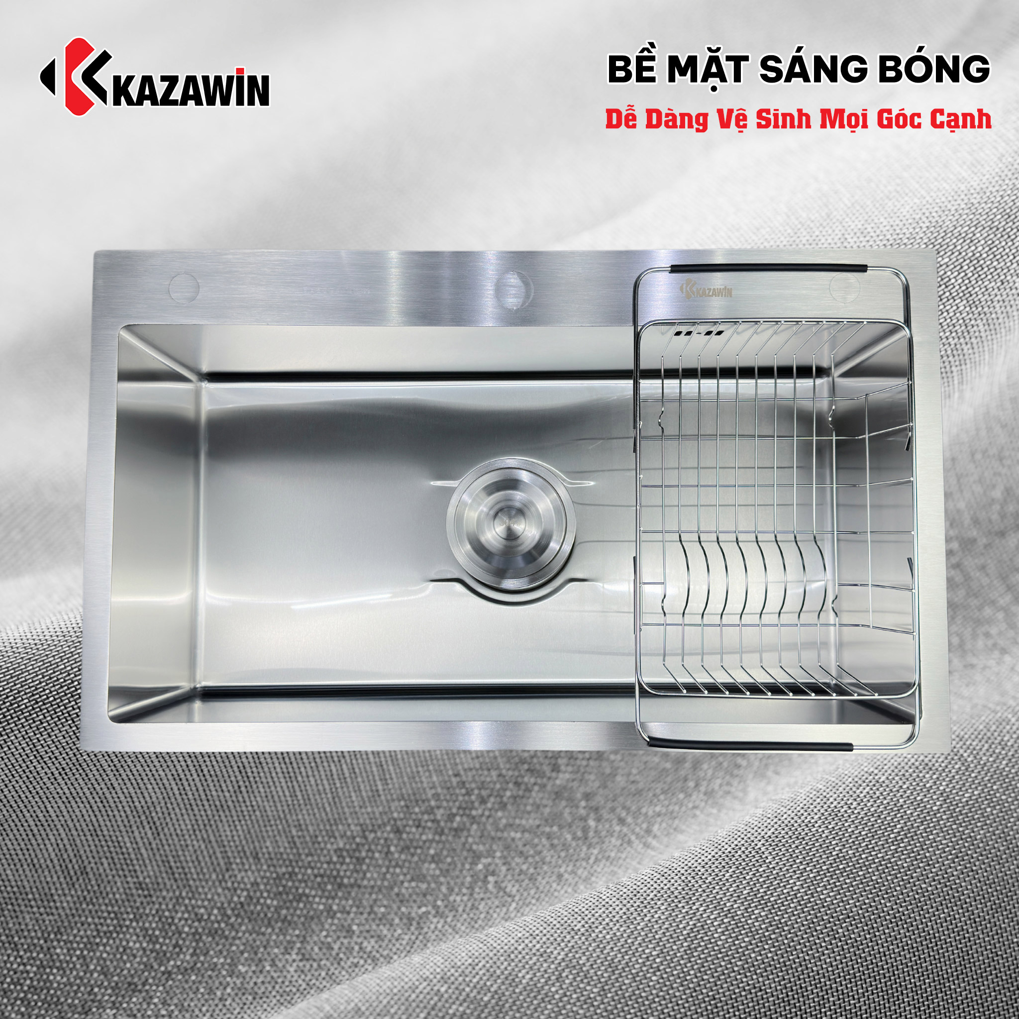chậu rửa bát 1 hố Kazawin KCRB 7803 2