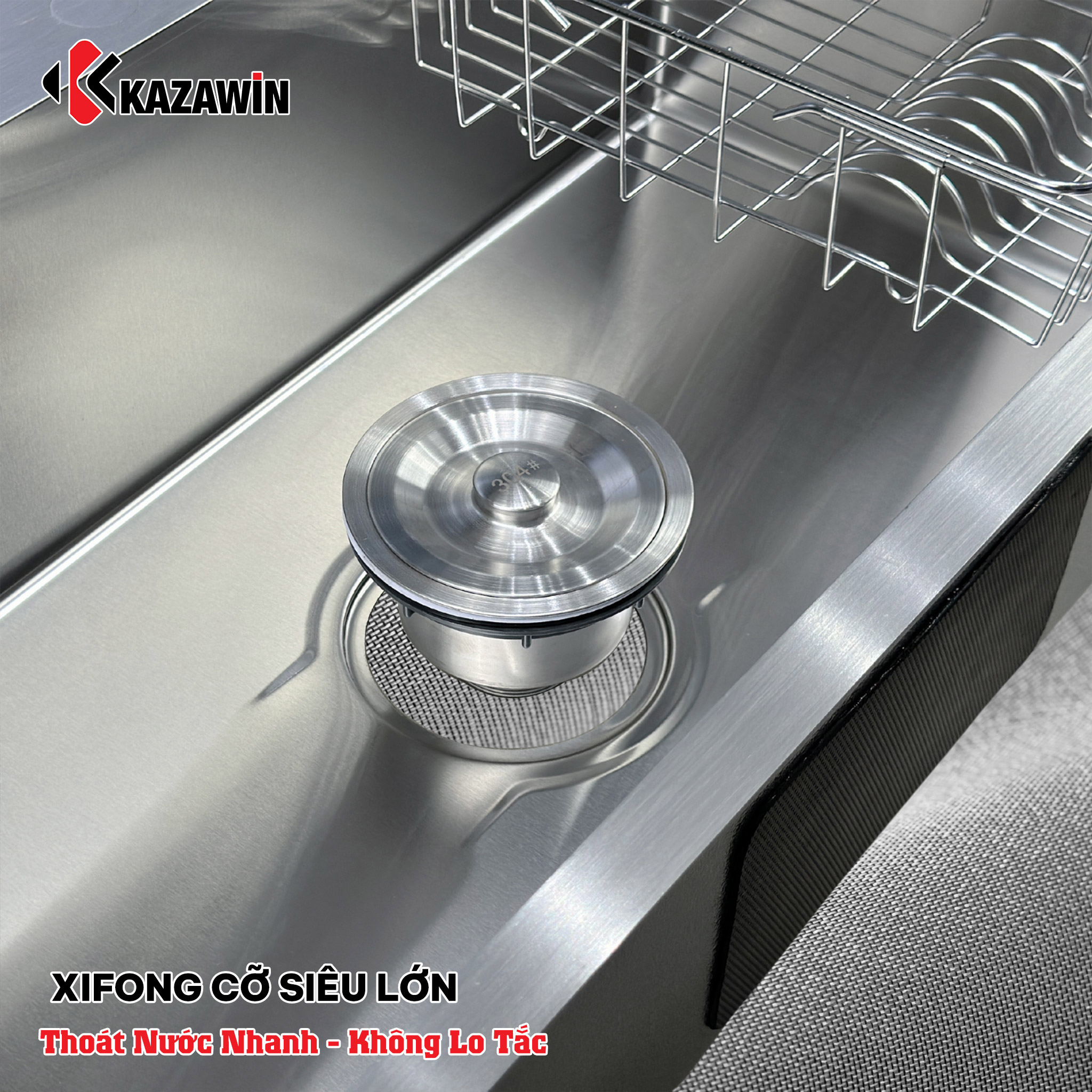 xifong chậu rửa bát 1 hố Kazawin KCRB 7803