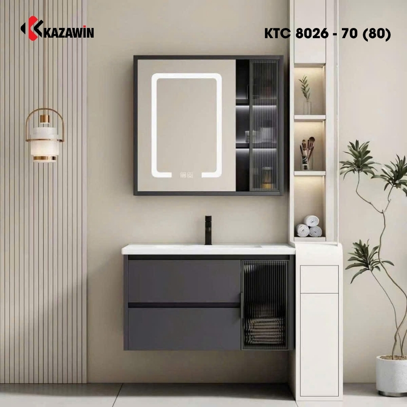 Bộ tủ chậu lavabo KTC 8026 - 70 (80)