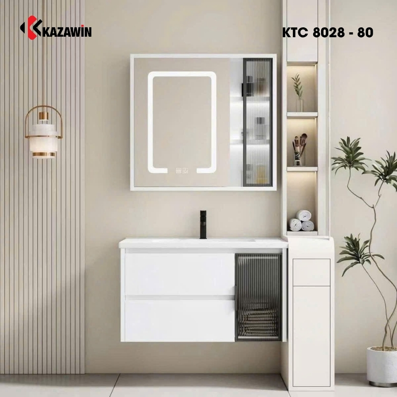 Bộ tủ chậu lavabo KTC 8028 - 80