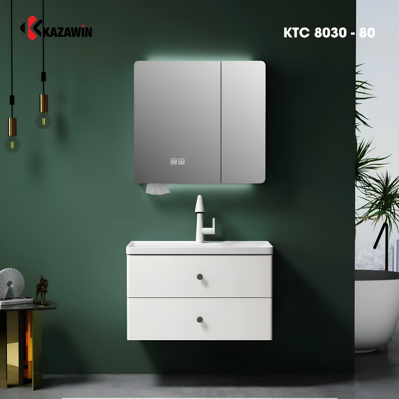 Bộ tủ chậu lavabo KTC 8030 - 80