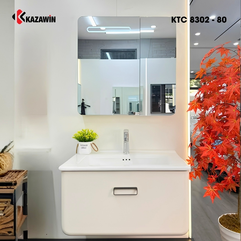 Bộ tủ chậu lavabo KTC 8302 - 80