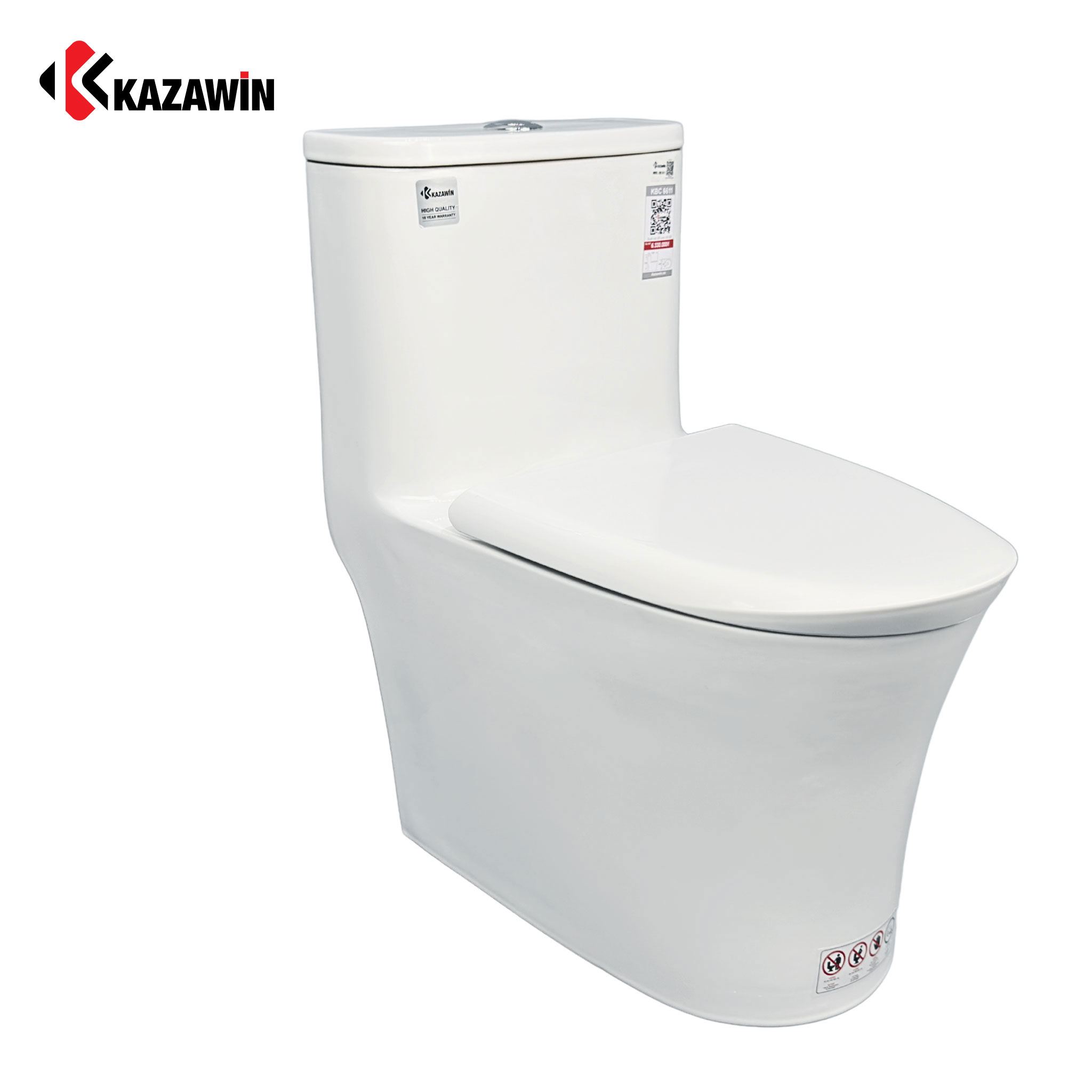 Bồn Cầu Một Khối KAZAWIN KBC 6611 Bồn Cầu Một Khối Kazawin KBC 6611