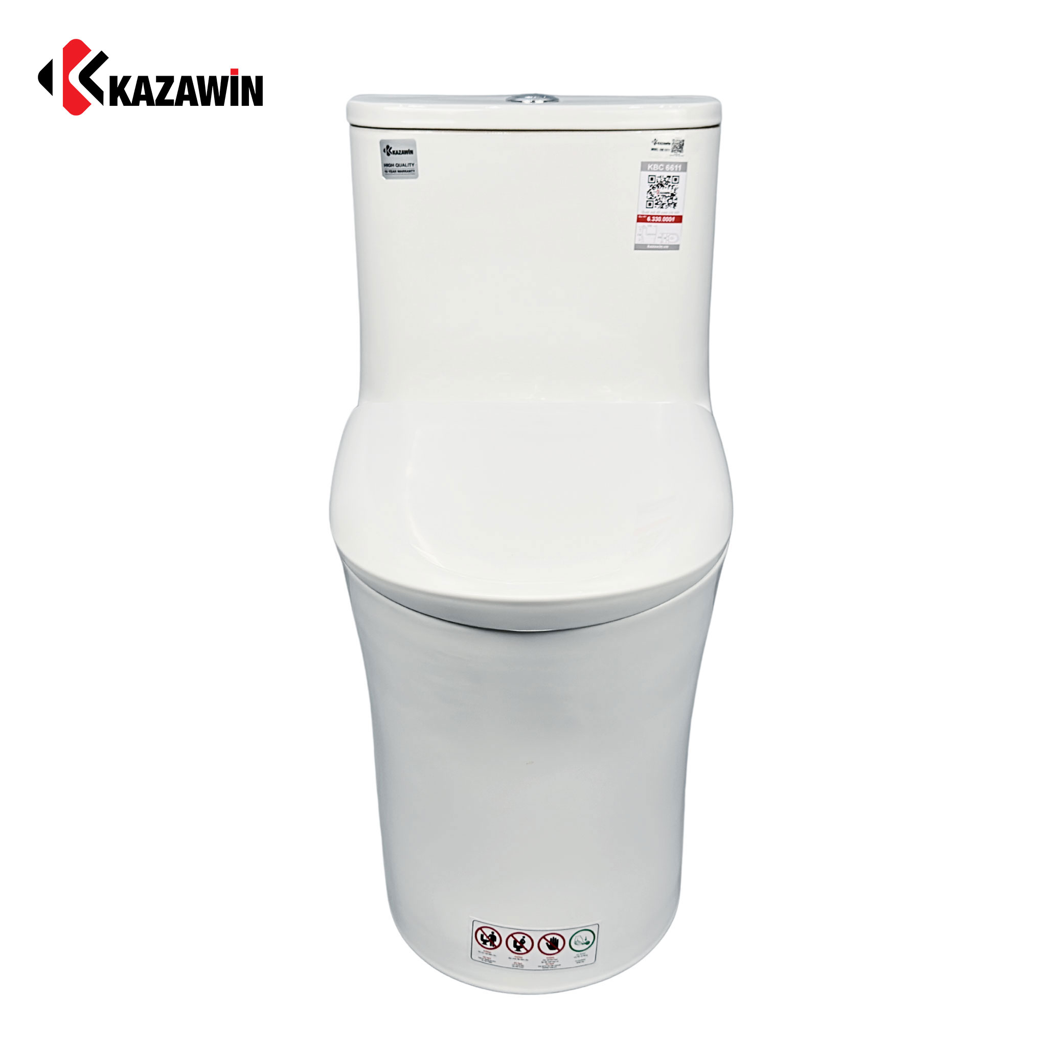 Bồn Cầu Một Khối KAZAWIN KBC 6611 - Ảnh 2