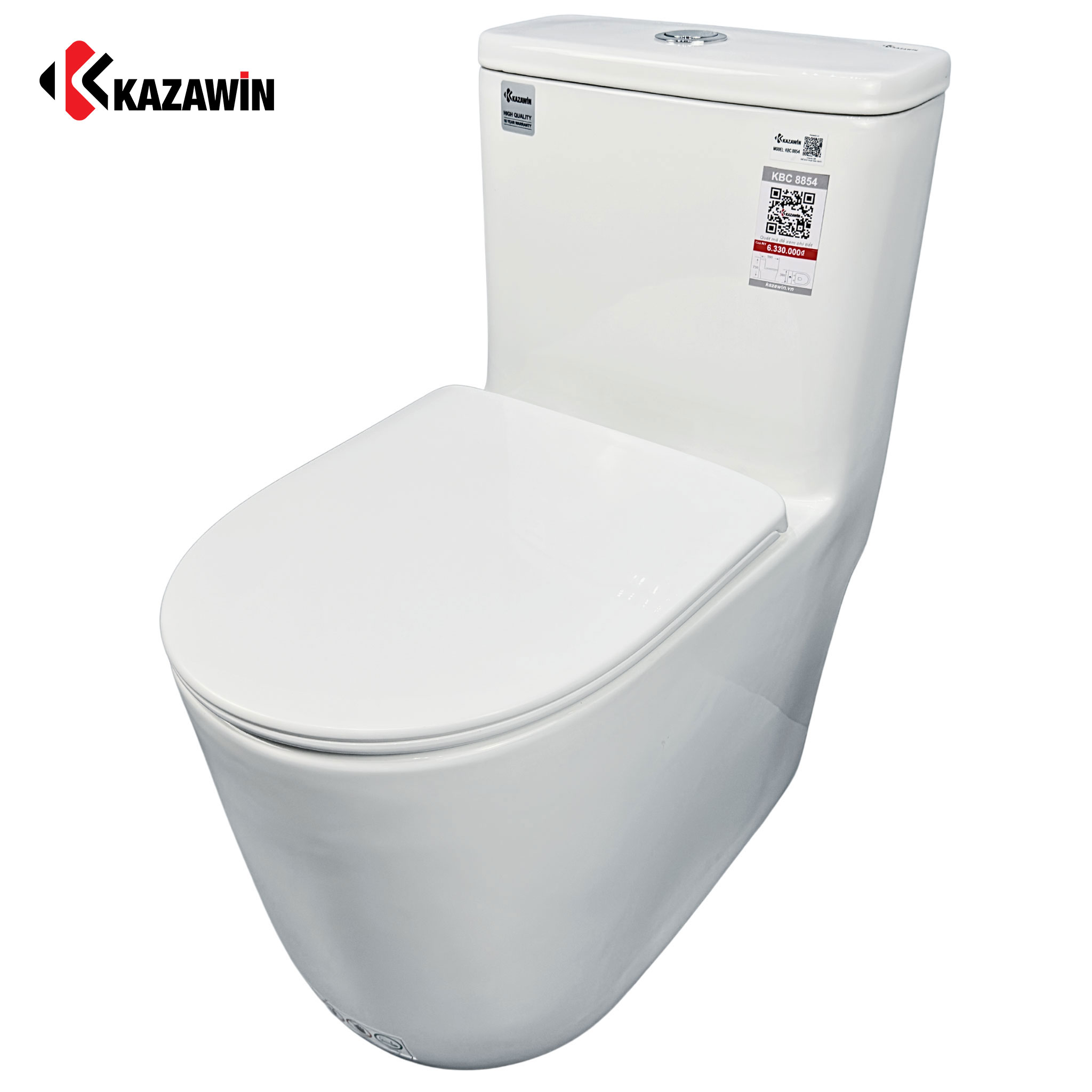 Bồn Cầu Một Khối KAZAWIN KBC 8854 - Ảnh 3