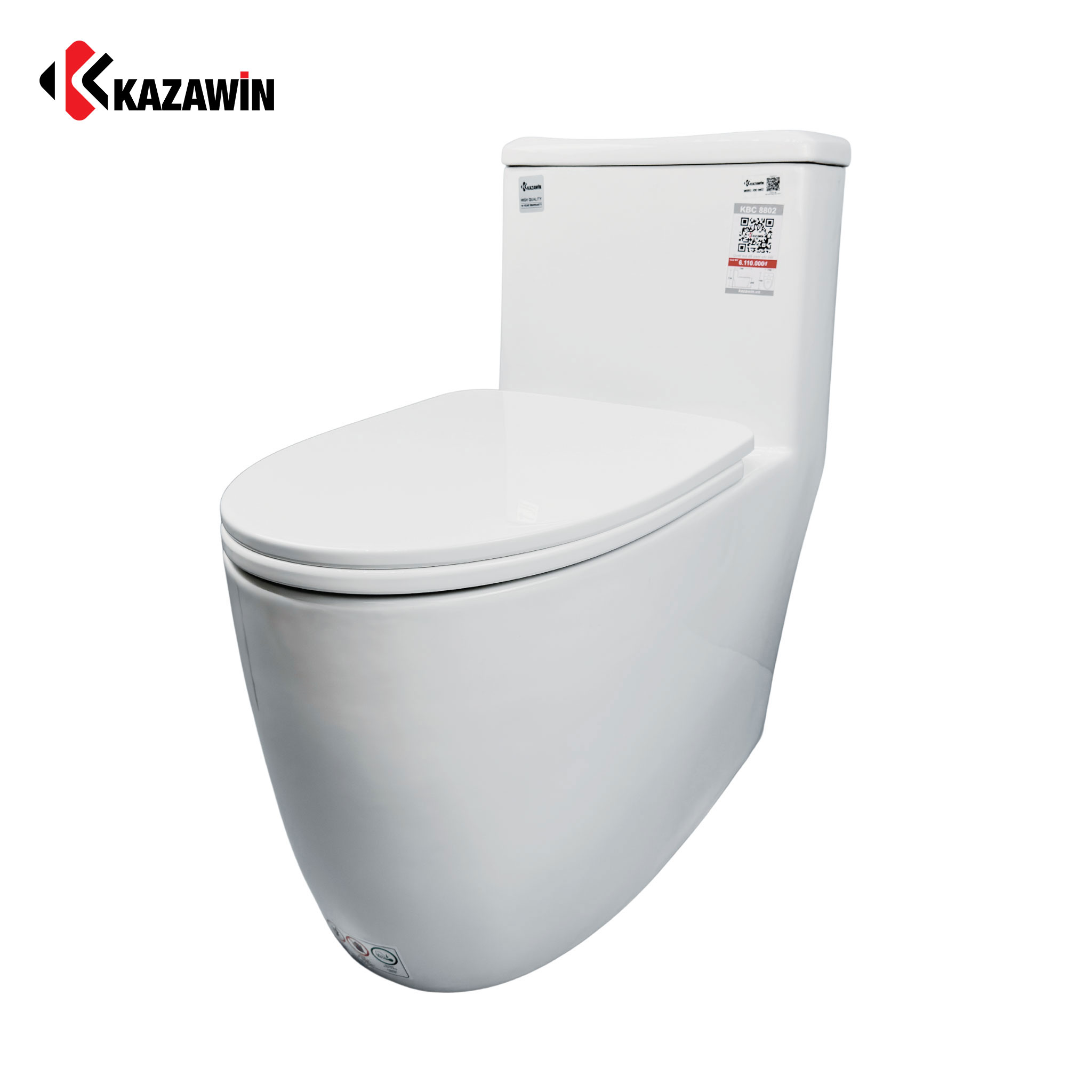 Bồn Cầu Một Khối Kazawin KBC 8802