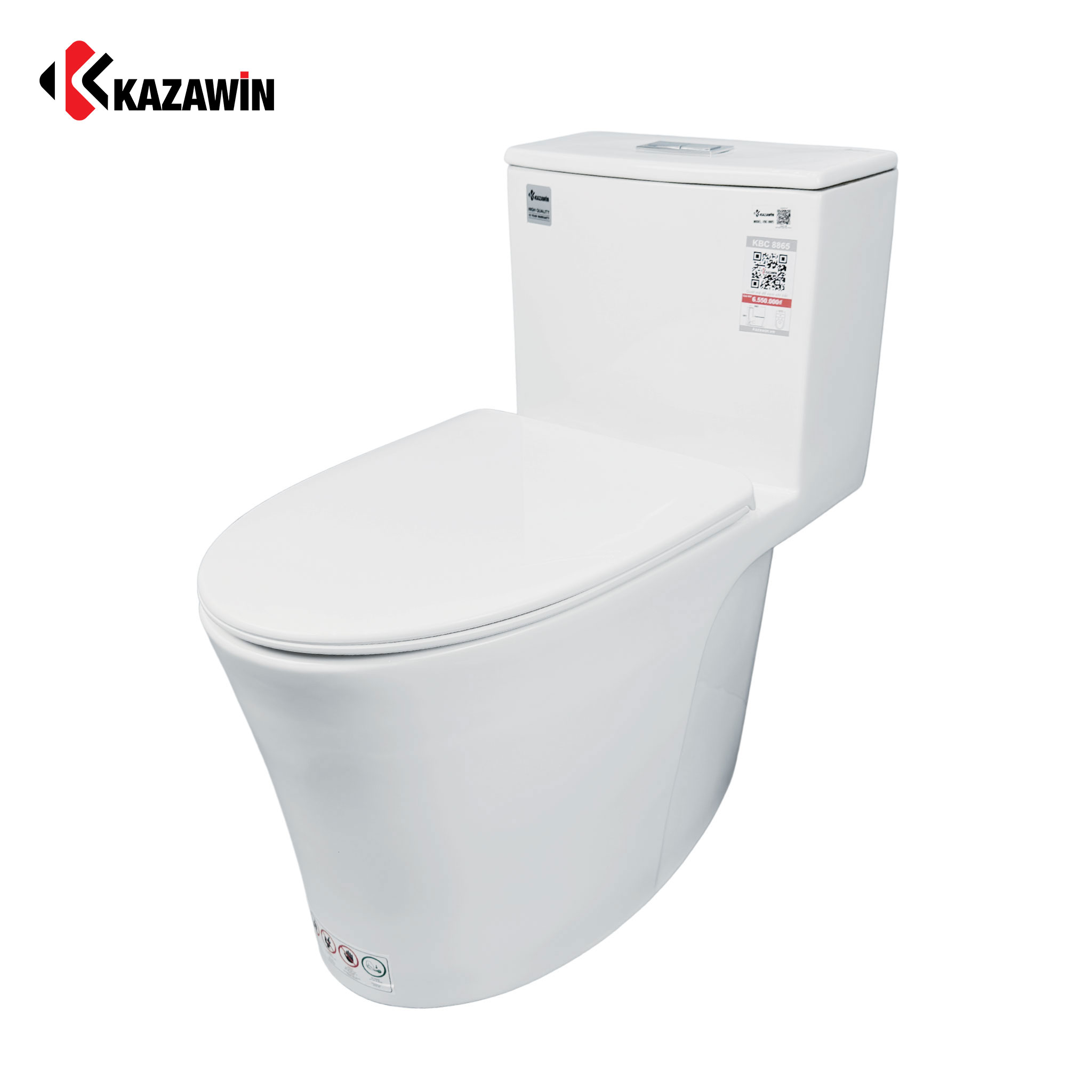 Bồn Cầu Một Khối KAZAWIN KBC 8865 - Ảnh 4