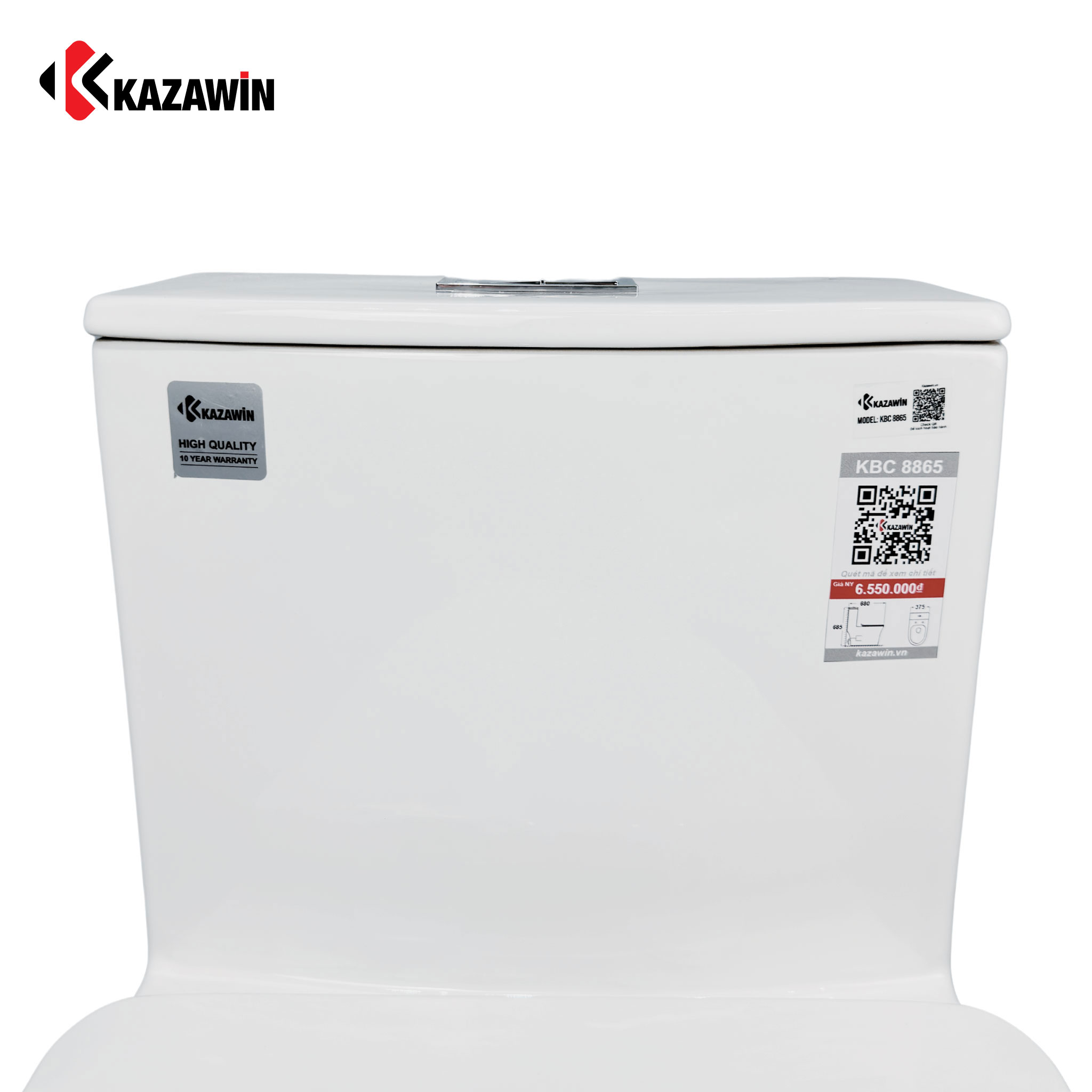 Bồn Cầu Một Khối KAZAWIN KBC 8865 - Ảnh 5