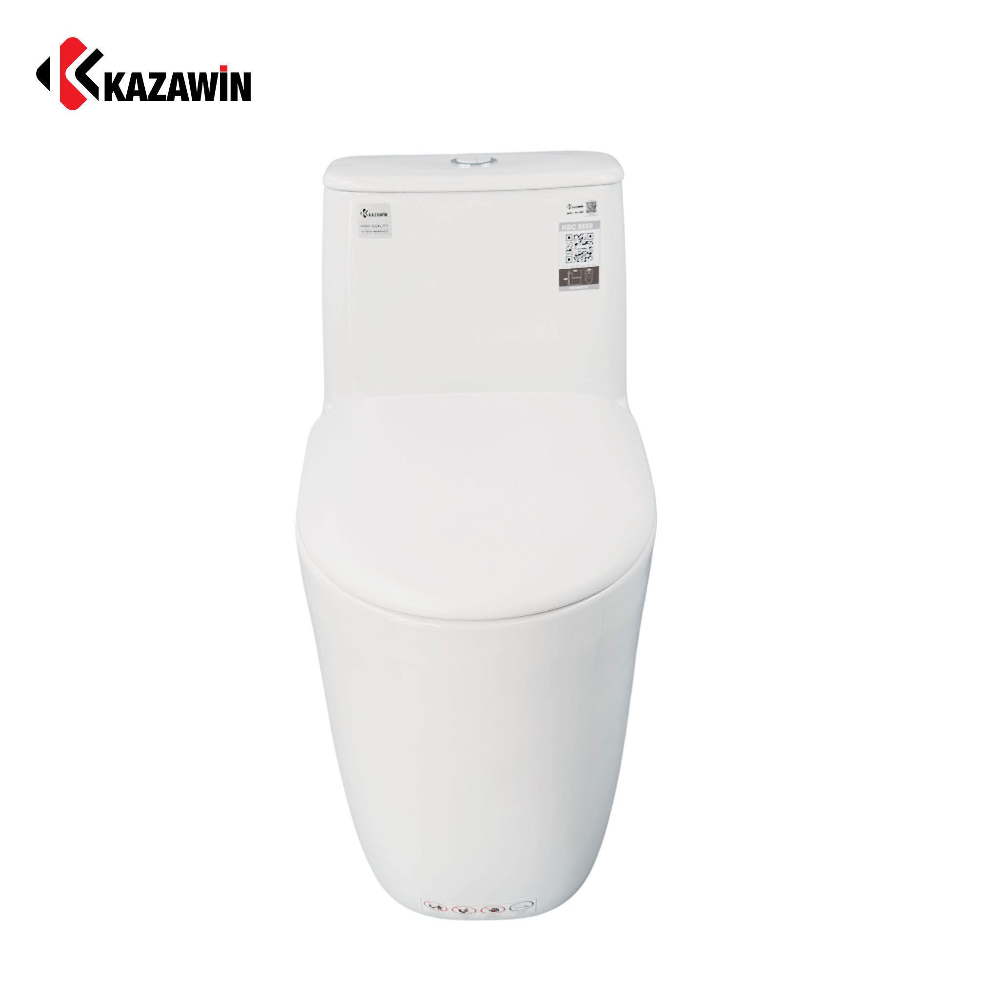 Bồn Cầu Một Khối KAZAWIN KBC 8888 - Ảnh 2