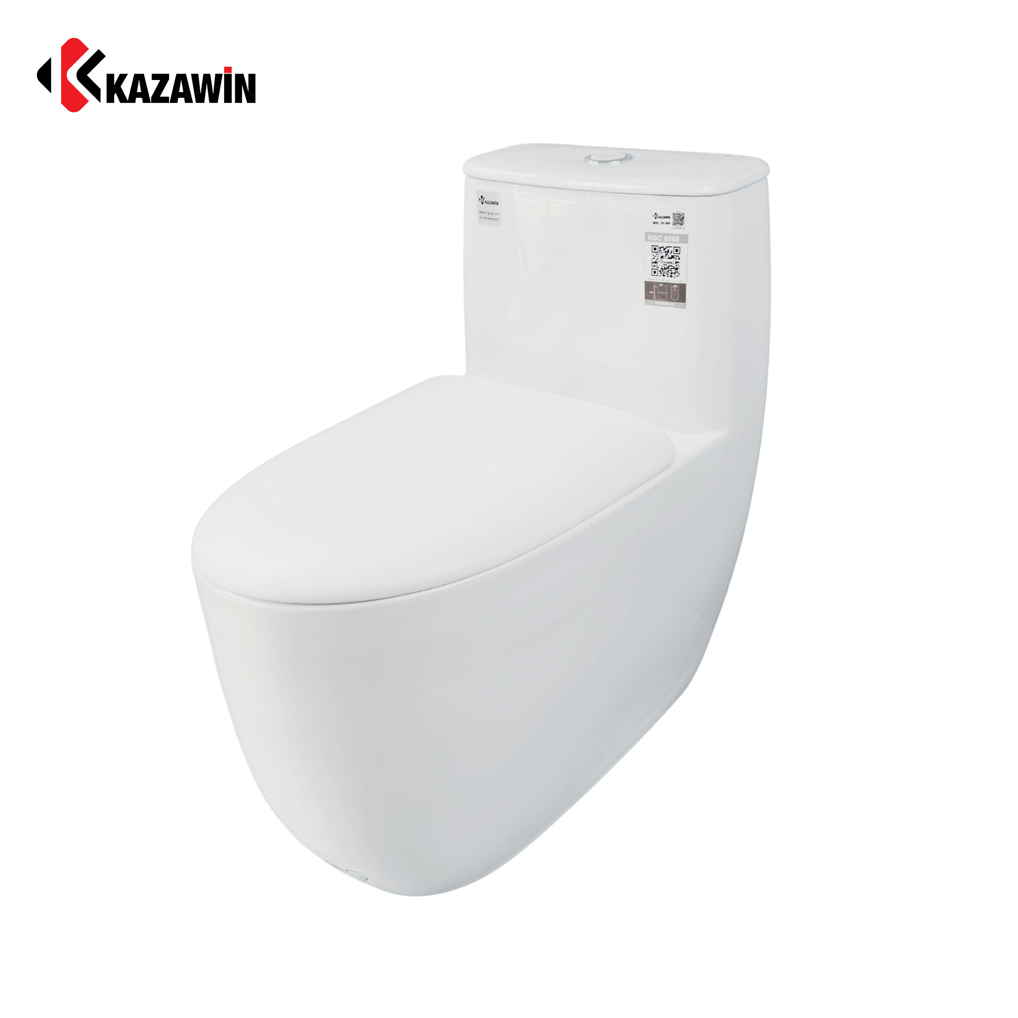 Bồn Cầu Một Khối KAZAWIN KBC 8888 - Ảnh 6