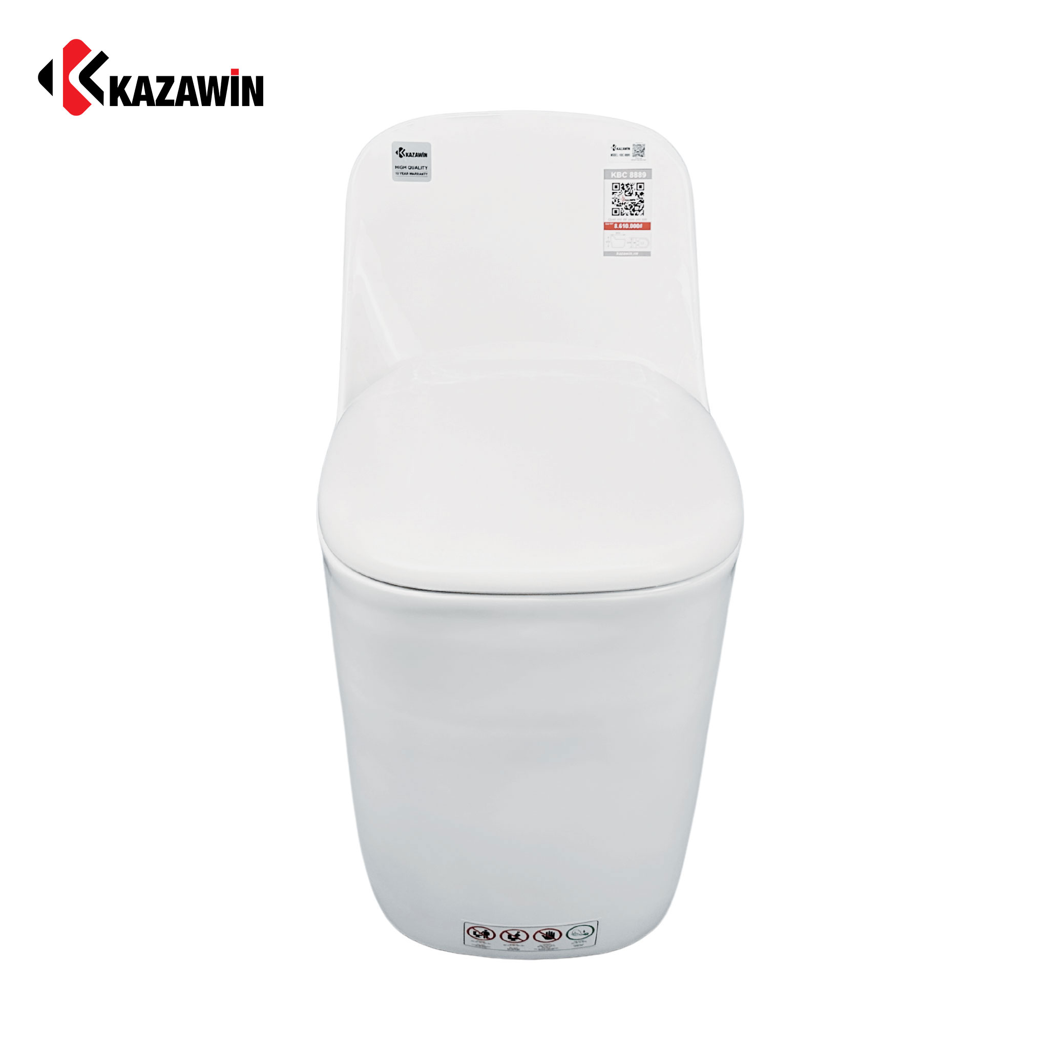Bồn Cầu Một Khối KAZAWIN KBC 8889 Bồn Cầu Một Khối Kazawin KBC 8889 1