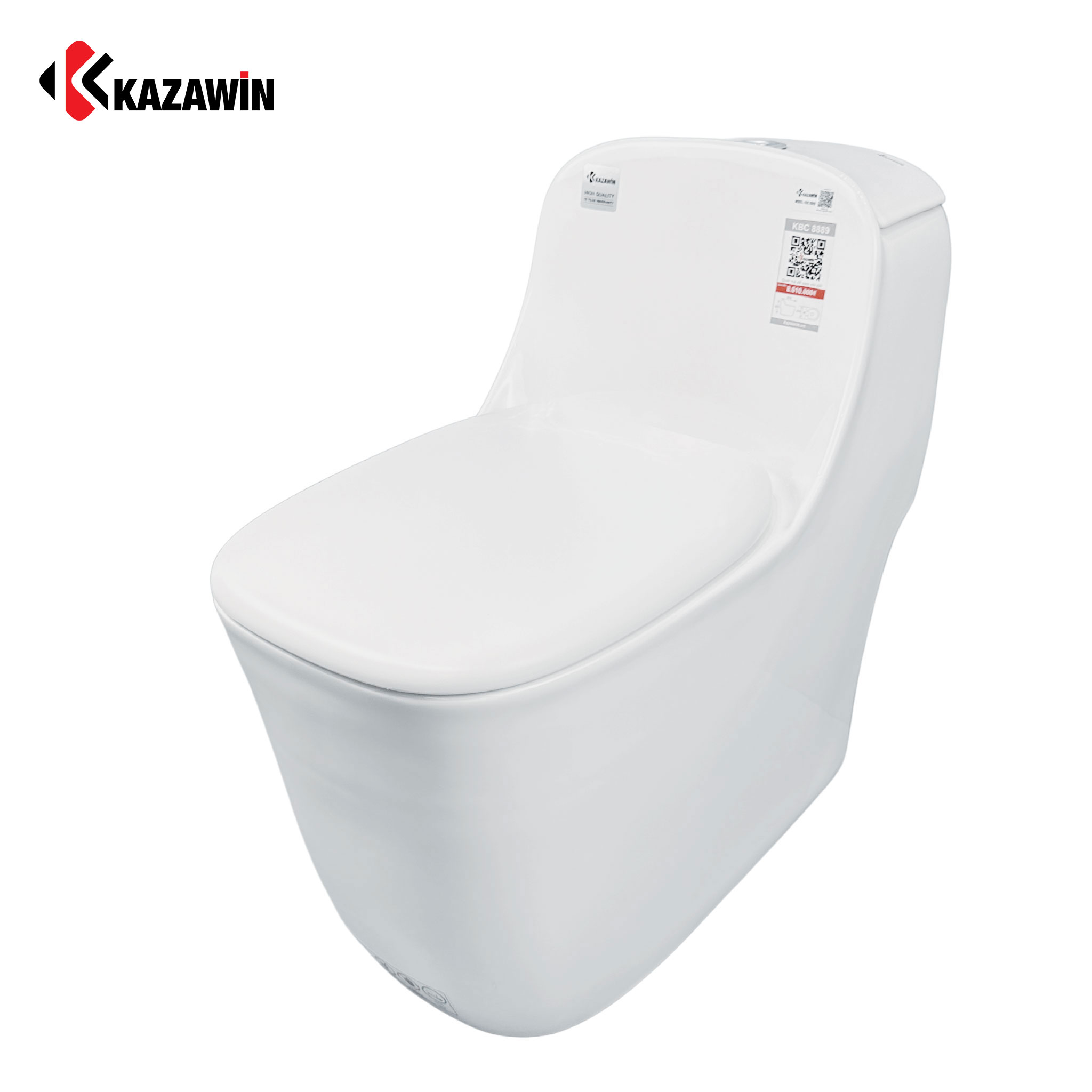 Bồn Cầu Một Khối KAZAWIN KBC 8889 Bồn Cầu Một Khối Kazawin KBC 8889