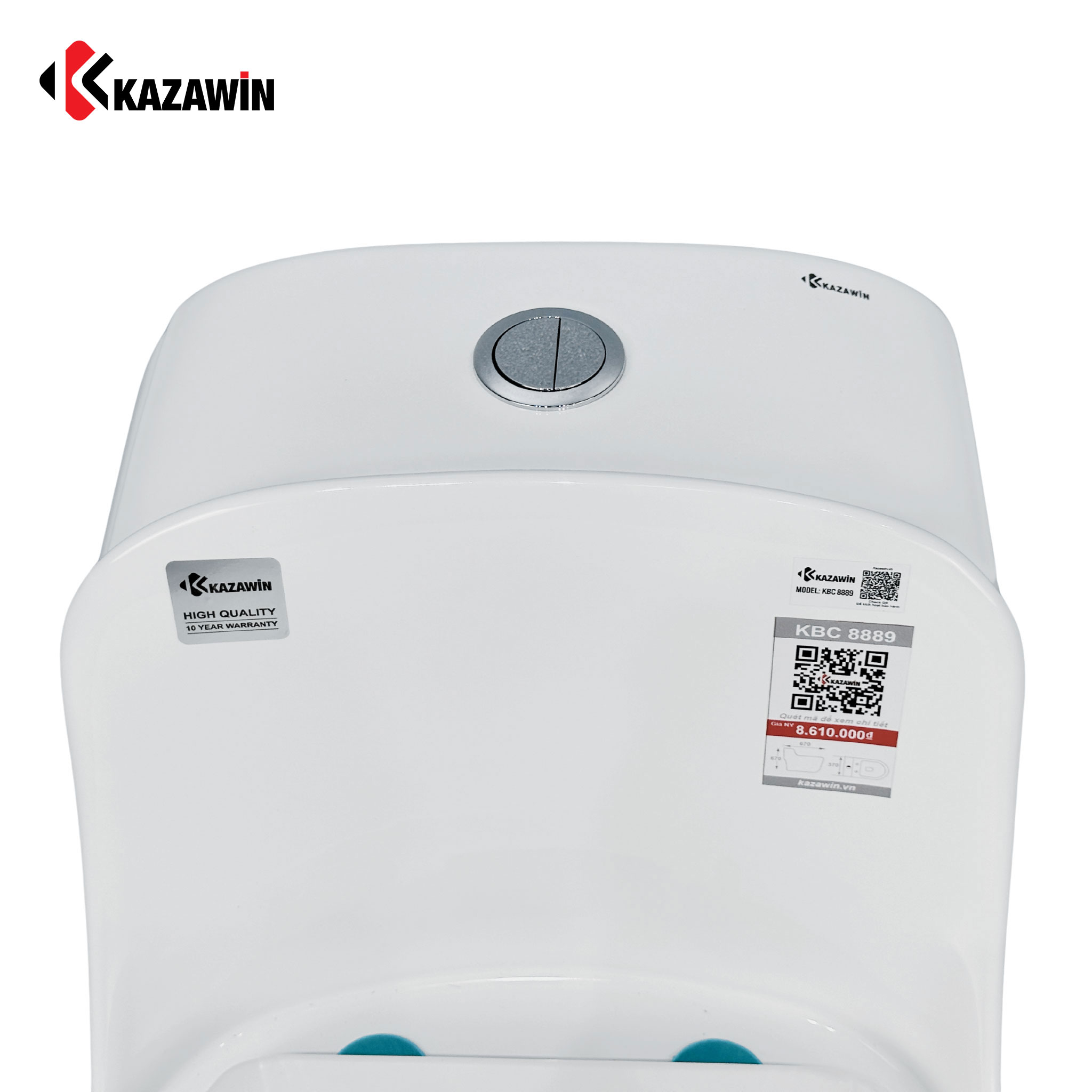 Bồn Cầu Một Khối KAZAWIN KBC 8889 - Ảnh 3