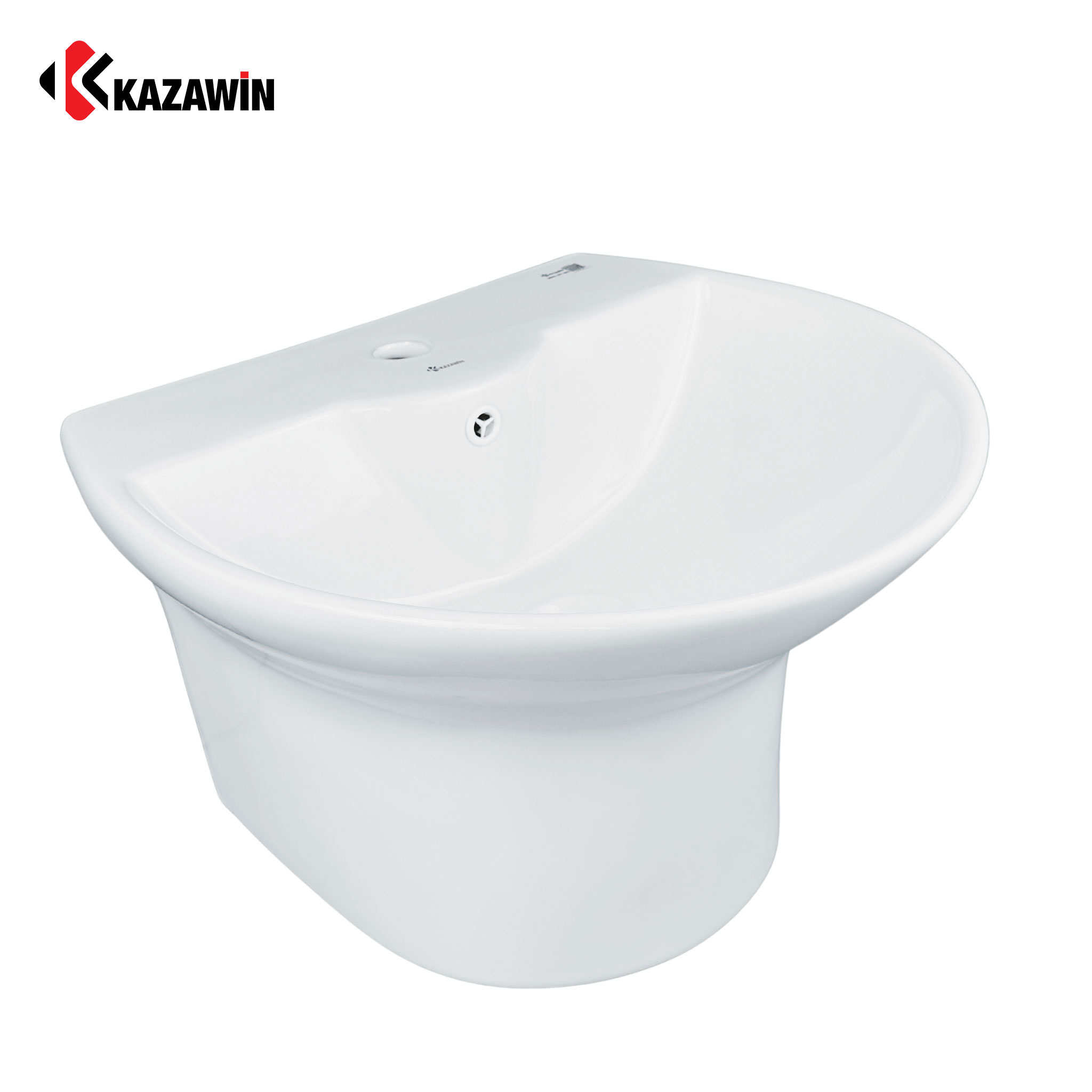Chậu rửa lavabo liền chân Kazawin KCT 6602