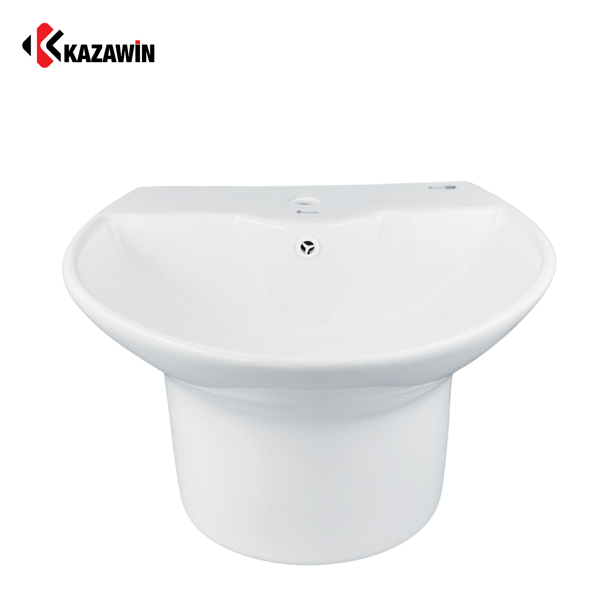 Chậu rửa lavabo liền chân Kazawin KCT 6602 Chậu rửa lavabo liền chân Kazawin KCT 6602