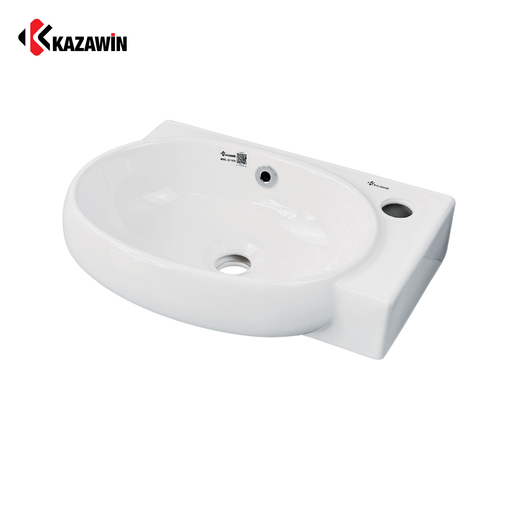 Chậu Rửa Mặt Lavabo Treo Góc Tường KAZAWIN KCT 5529 - Ảnh 2