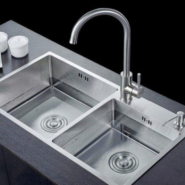 Chậu Rửa Bát 2 Hố lệch bóng mờ KCRB 7843L